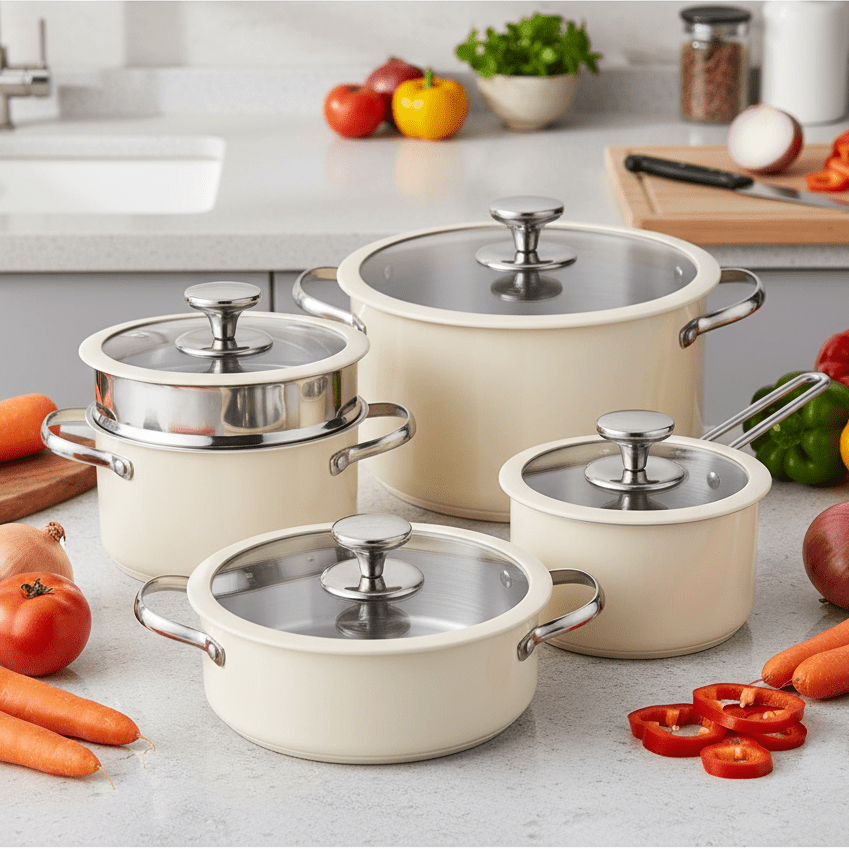 9-Piece Ceramic Pot Set