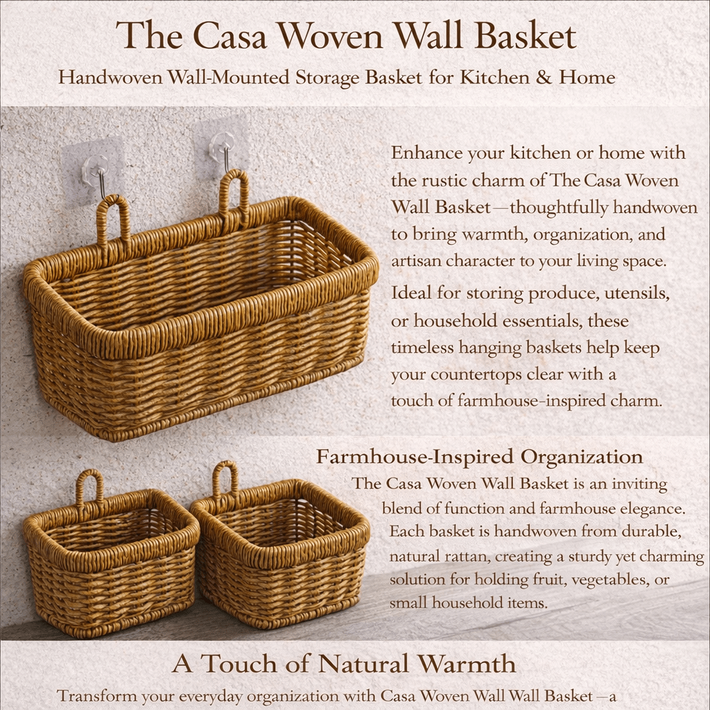The Casa Woven Wall Basket